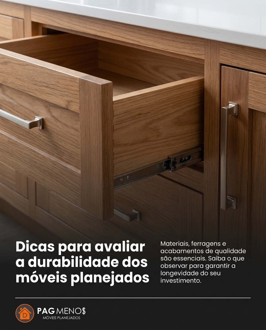 Dicas para avaliar a durabilidade dos móveis planejados