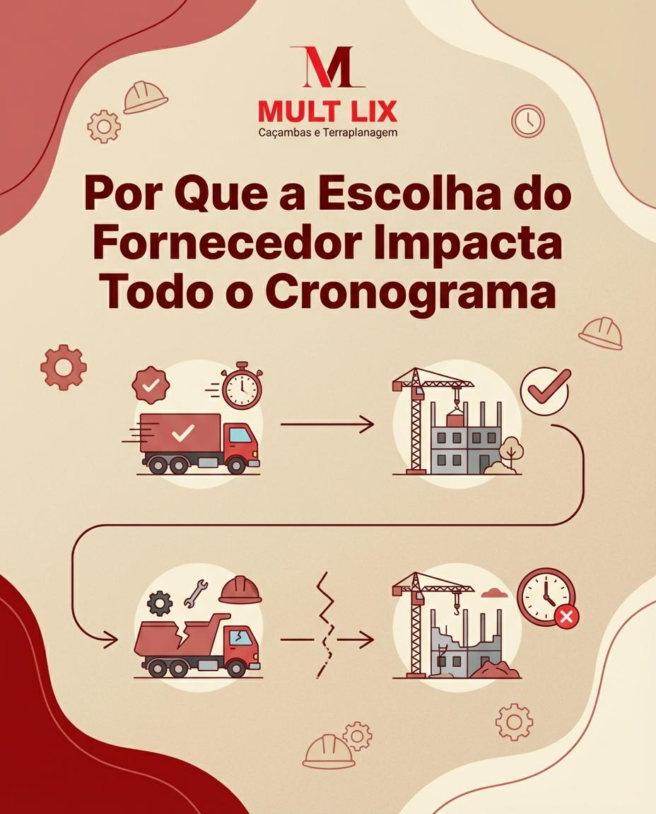 Por Que a Escolha do Fornecedor Impacta Todo o Cronograma