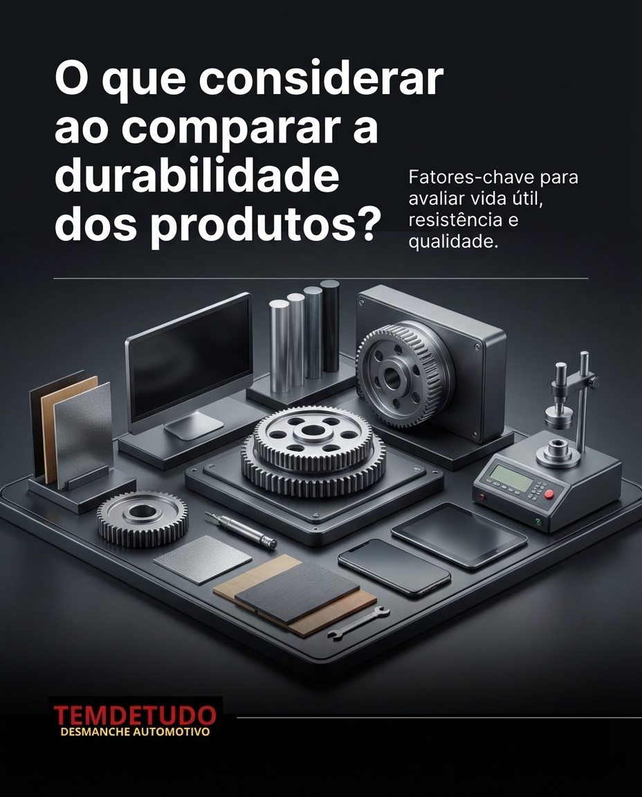 O que considerar ao comparar a durabilidade dos produtos? em Marília ...