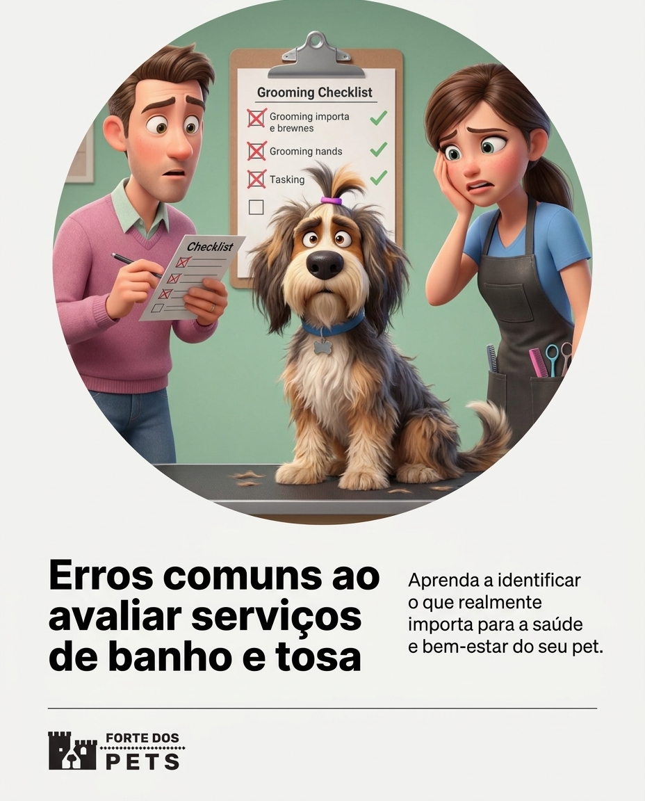 Erros comuns ao avaliar serviços de banho e tosa
