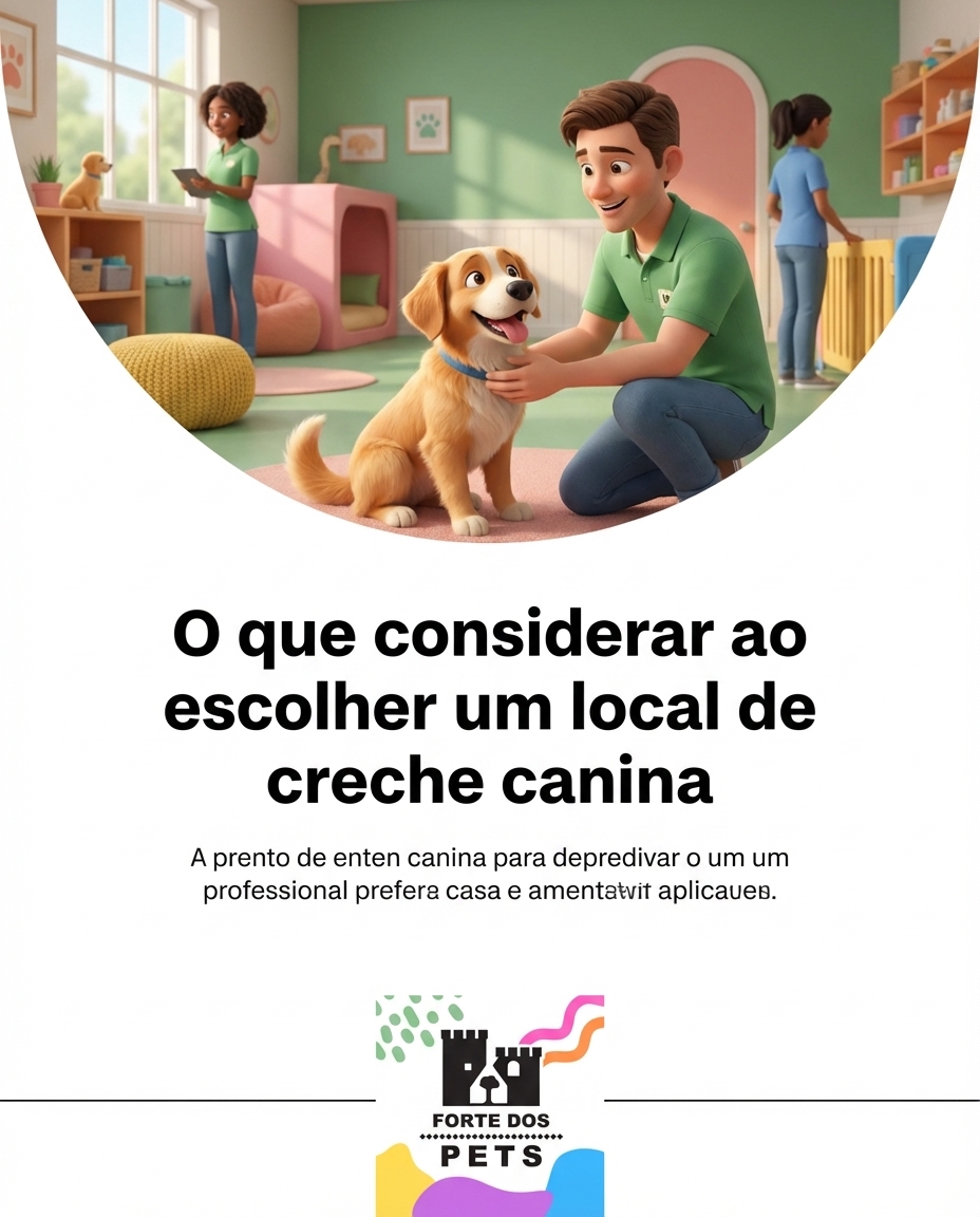 O que considerar ao escolher um local de creche canina