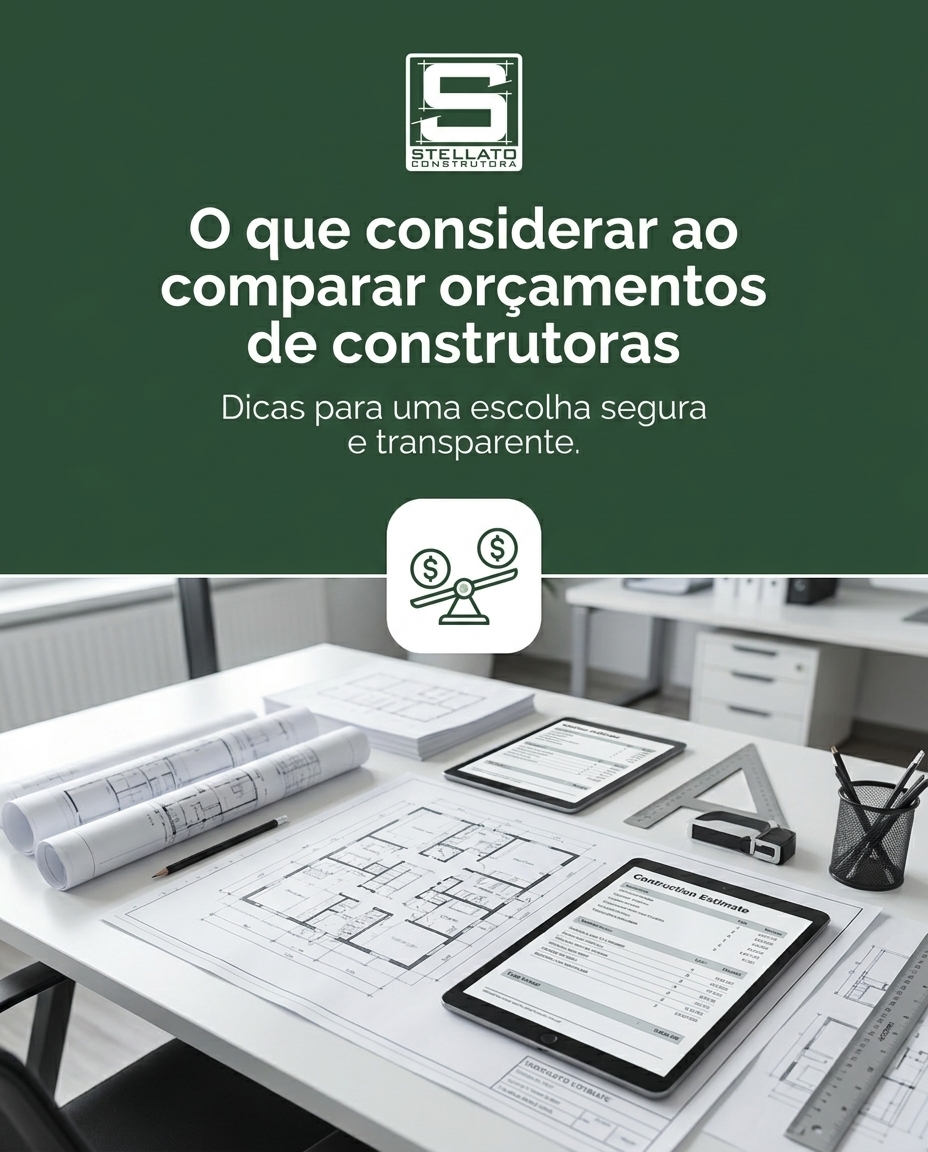 O que considerar ao comparar orçamentos de construtoras