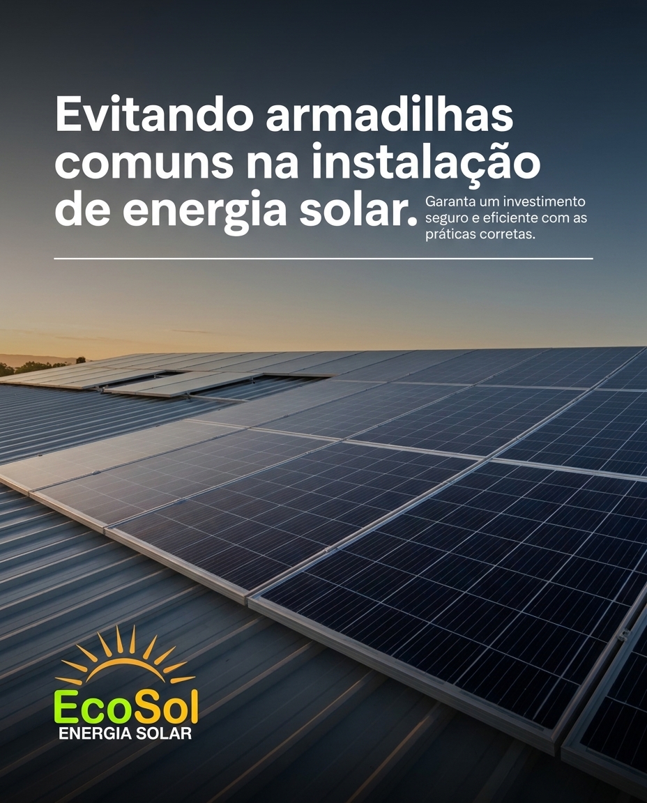 Evitando armadilhas comuns na instalação de energia solar