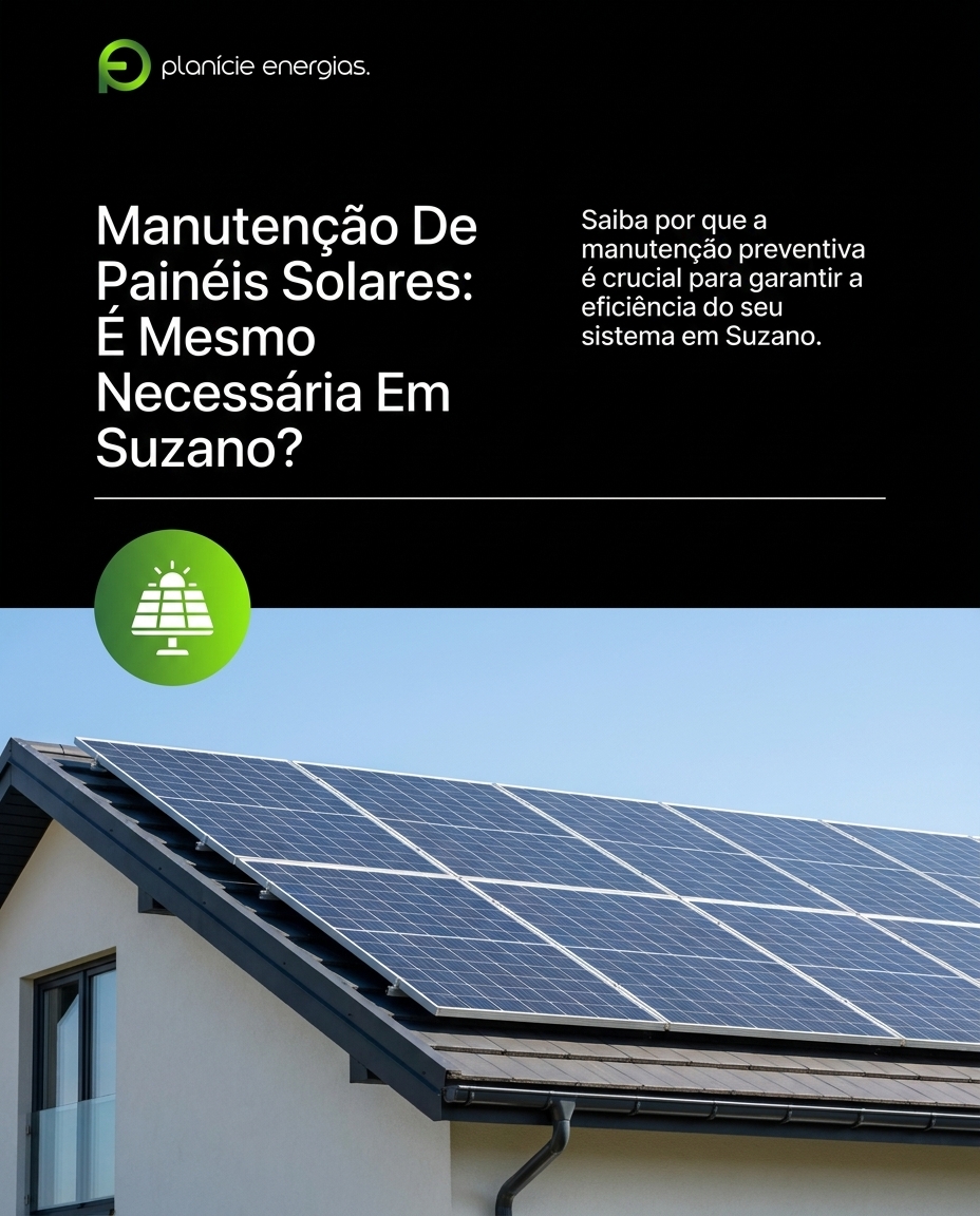 Manutenção De Painéis Solares: É Mesmo Necessária Em Suzano?