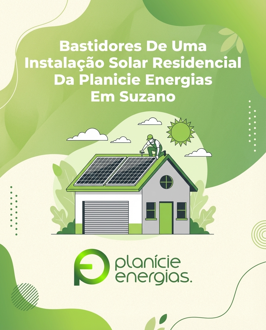 Bastidores De Uma Instalação Solar Residencial Da Planicie Energias Em Suzano
