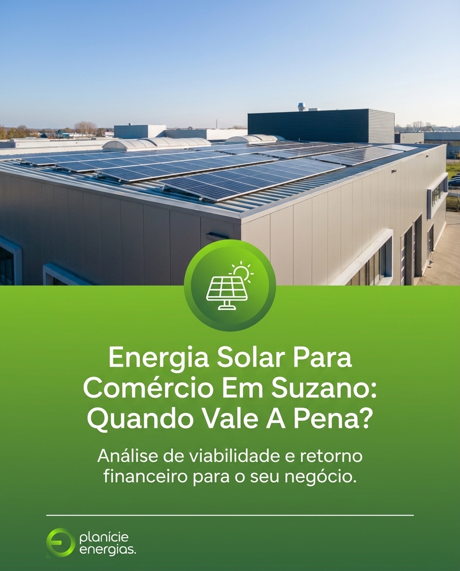 Energia Solar Para Comércio Em Suzano: Quando Vale A Pena?