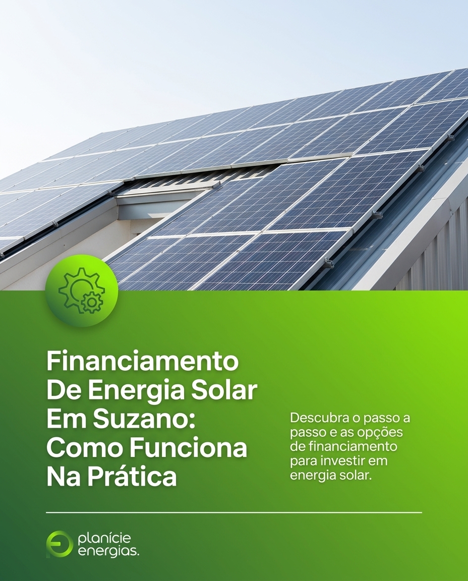 Financiamento De Energia Solar Em Suzano: Como Funciona Na Prática