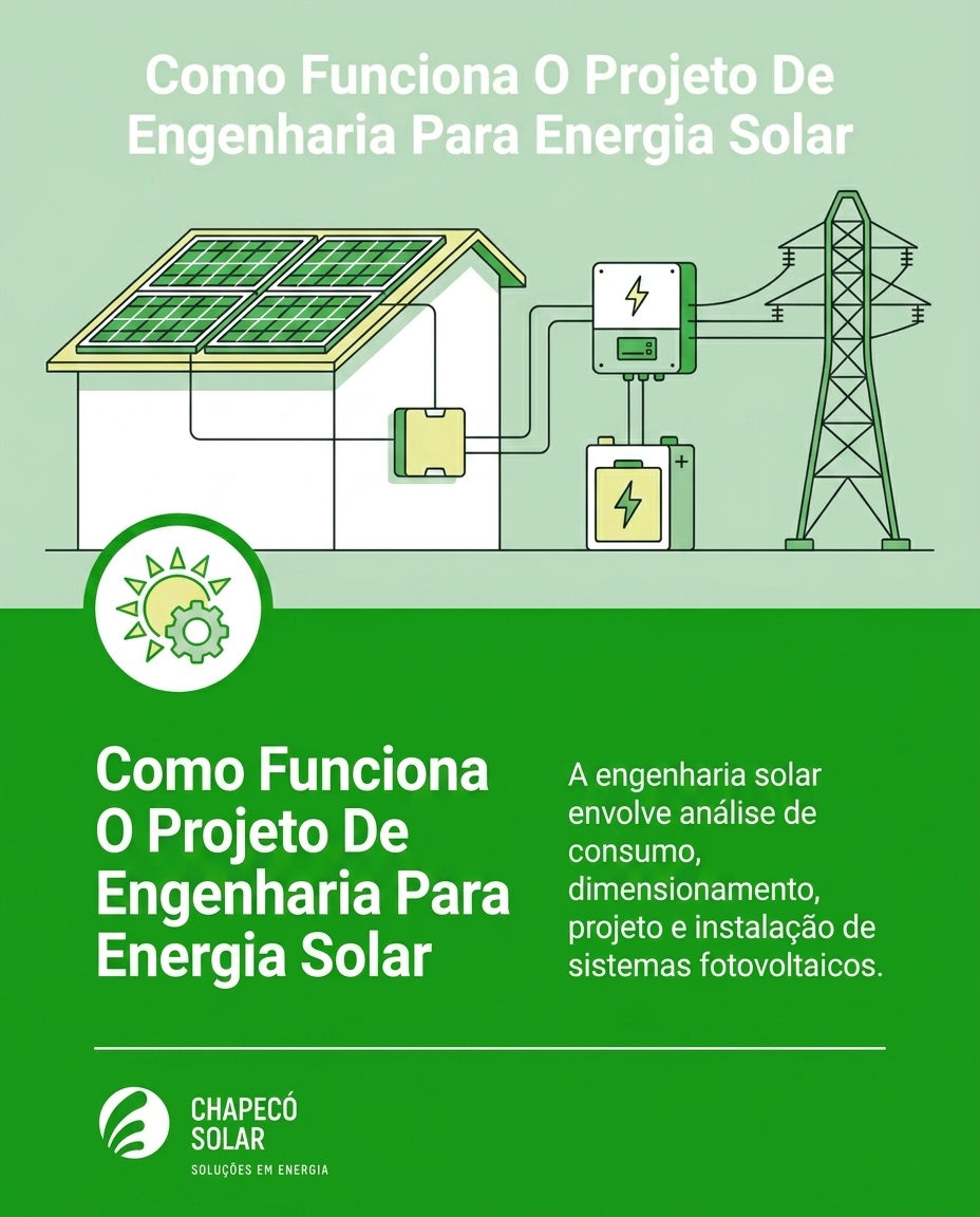Como Funciona O Projeto De Engenharia Para Energia Solar
