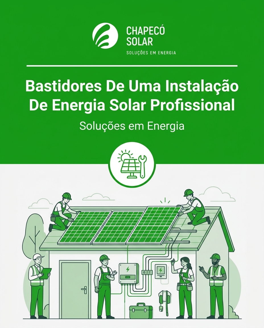 Bastidores De Uma Instalação De Energia Solar Profissional