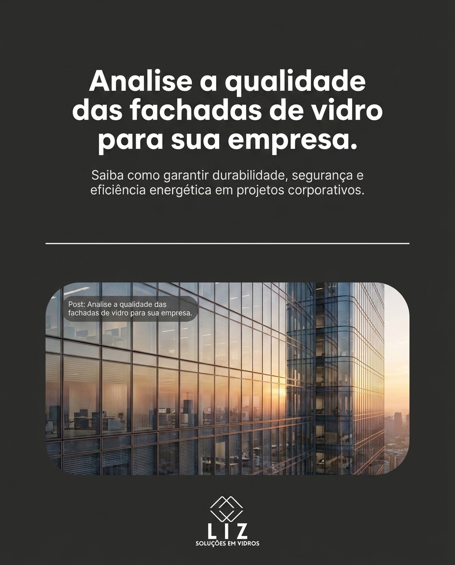 Analise a qualidade das fachadas de vidro para sua empresa
