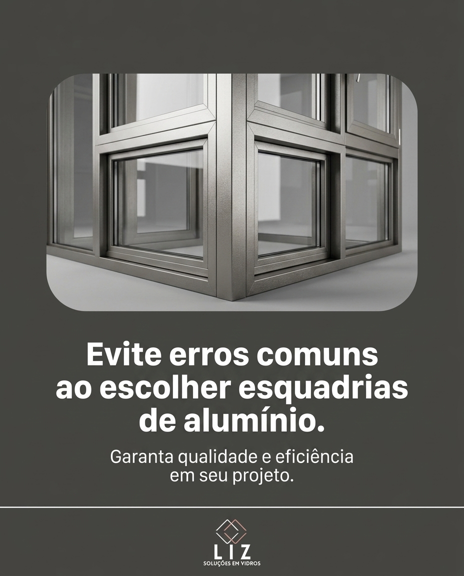 Evite erros comuns ao escolher esquadrias de alumínio