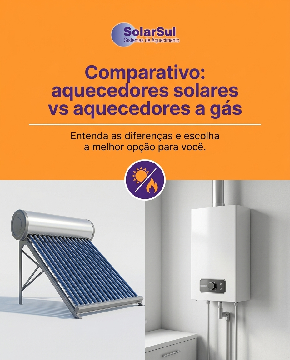 Comparativo: aquecedores solares vs aquecedores a gás