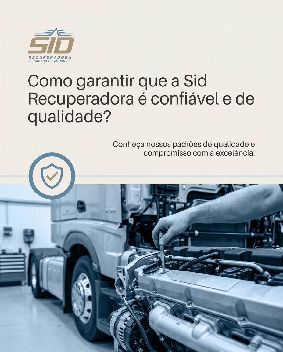 Como garantir que a Sid Recuperadora é confiável e de qualidade?