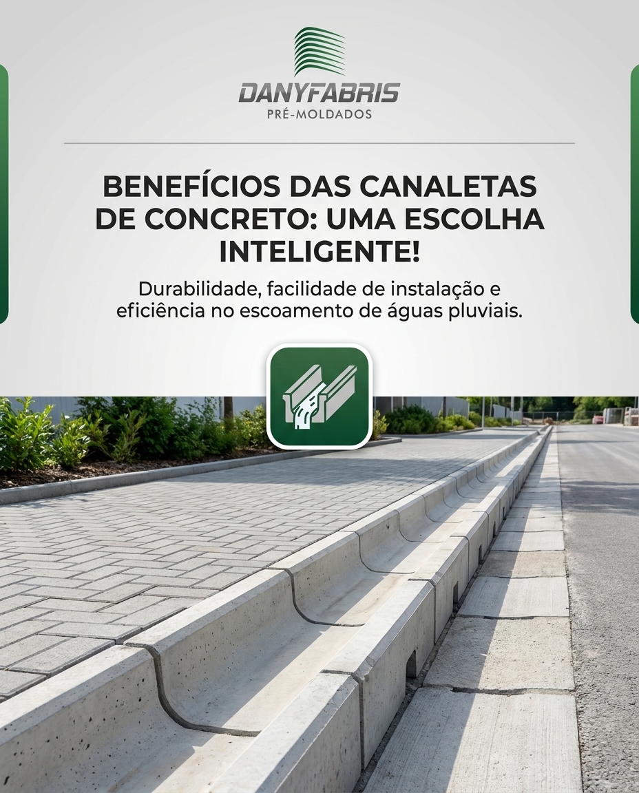 Benefícios das canaletas de concreto: uma escolha inteligente!